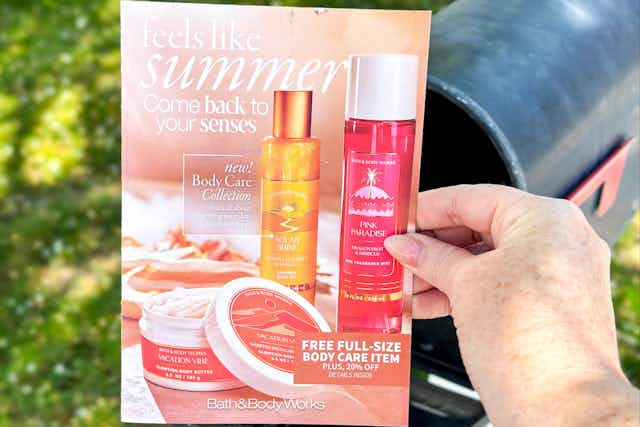Bath & Body Works New Coupons Have Arrived! FREE Body Care Item and 20% Off card image