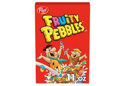 Post Pebbles Cereal Box