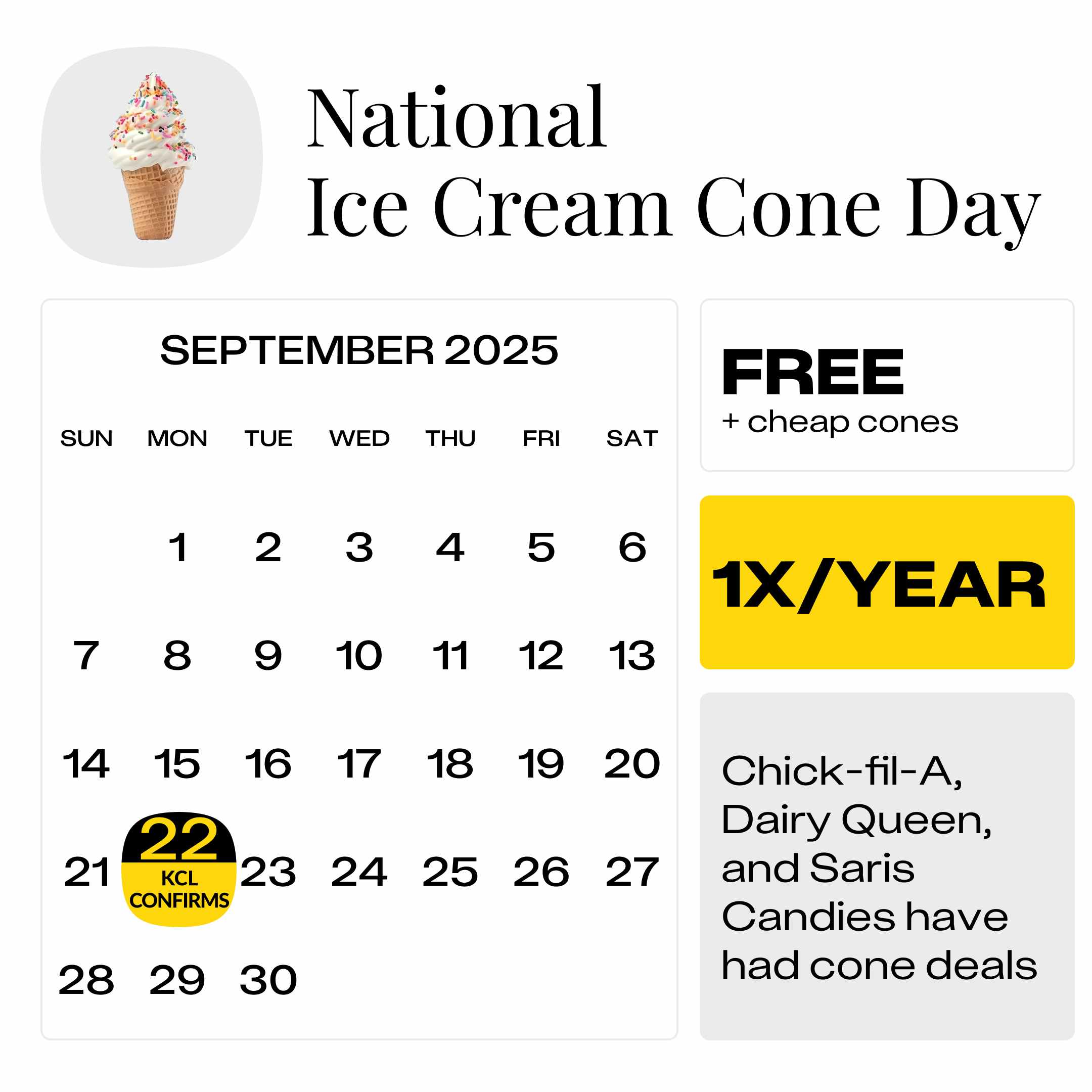 National-Ice-Cream-Cone-Day