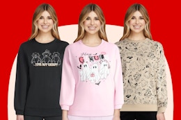 Walmart women's graphic halloween sweatshirts