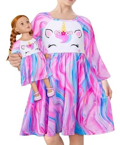 Kids' Dress & Doll Dress Set
