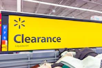 walmart clearance sign in store