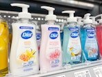 Dial hand soap on a Walmart shelf