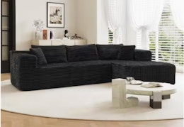 home depot corduroy sectional 1