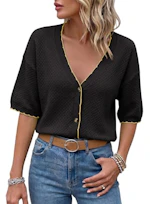Dokotoo Women's V-Neck Cardigan