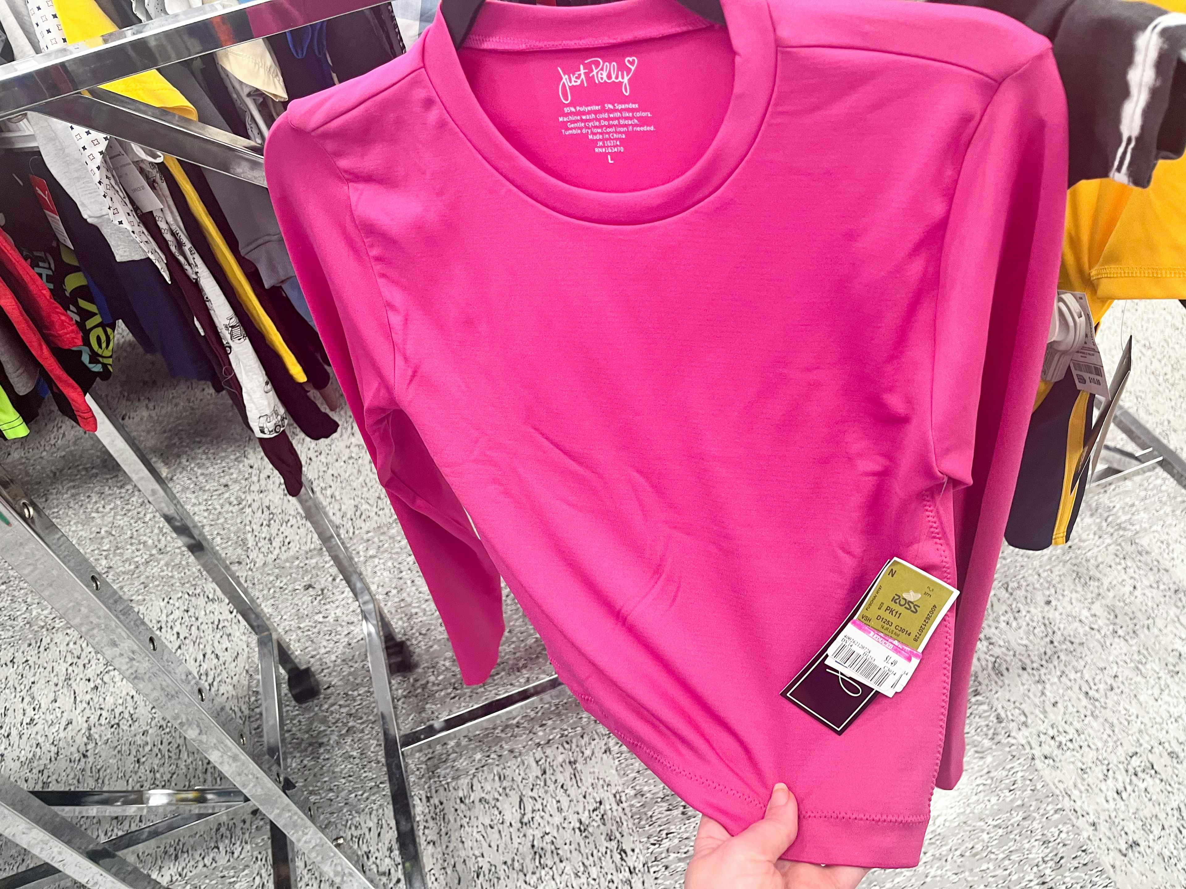 pink tag clearance at Ross