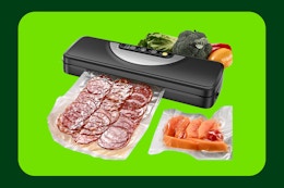 Vacuum Sealer With 15 Bags, Only $20 With Amazon Coupon (Reg. $71) card image