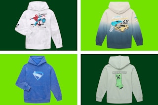 4 character kids hoodies: Spider-Man, Hot Wheels, Superman & Minecraft