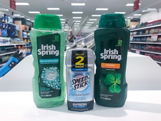 irish spring body wash and speed stick deodorant at target