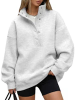 Trendy Queen Women's Henley Sweatshirt