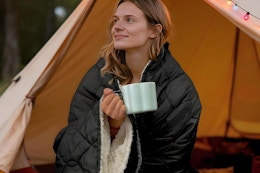 Heated camping blanket