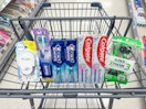 crest oral-b colgate febreze schick in walgreens cart
