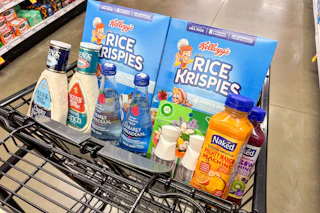 meijer groceries in shopping cart