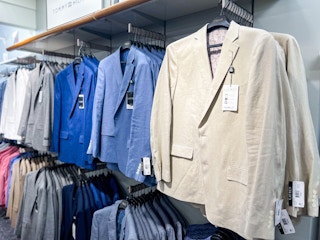 different color suit jackets