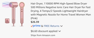 Cart hair dryer