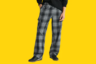 Stock photo of the No Boundaries Flannel Cargo Pants