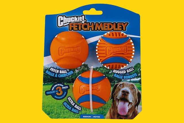 Chuckit Fetch Ball 3-Pack, Only $8.24 on Amazon (Reg. $21) card image