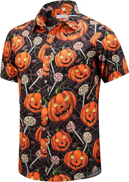 Men's Halloween Skeleton Shirt