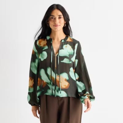 Worthington Women's Split Blouse