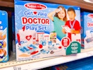 melissa & doug get well doctor's kit sitting on a target shelf