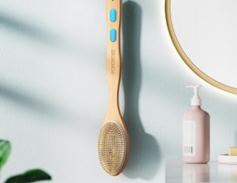 Long-Handled Shower Brush, Now $4.99 on Amazon card image