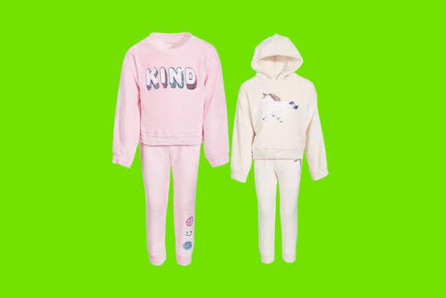 Kids' Hoodie and Jogger Sets, Only $12.76 at Macy's (Reg. $64) card image