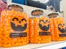 halloween cheeseball jugs on the shelf at target