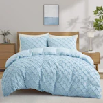 Tufted Geometric Duvet Cover Set