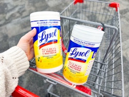 Easy Lysol Deals at CVS: BOGO Free Wipes, $1.72 Toilet Cleaner card image