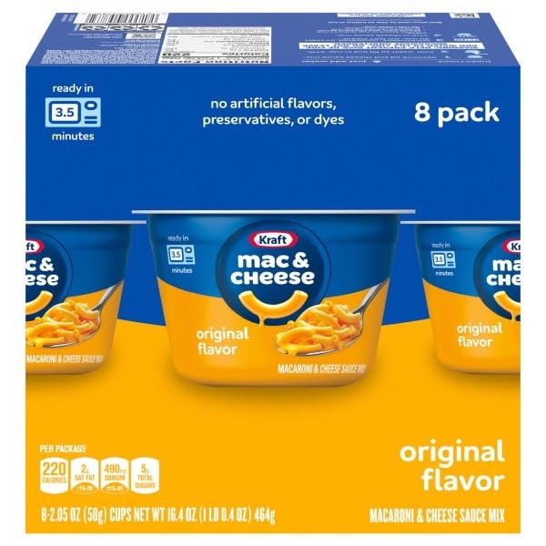 2 Kraft Mac & Cheese 8-Packs