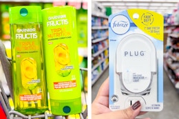 collage with garnier and febreze