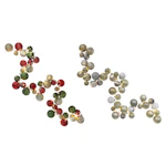 6' Pre-Lit Ornament Garland