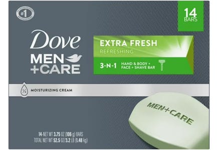 Dove Men+Care Bar Soap 14-Pack