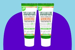 TheraBreath Fresh Breath Toothpaste 2-Pack, Only $10.08 on Amazon card image