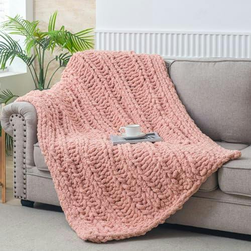 Chunky Knit Throw Blanket