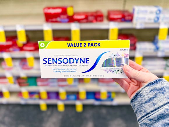Sensodyne Extra Whitening Toothpaste, Only $5.50 per Tube at CVS