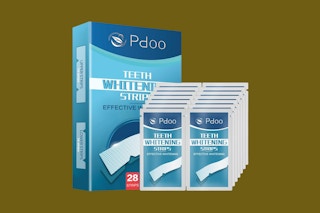 a pack of teeth whitening strips