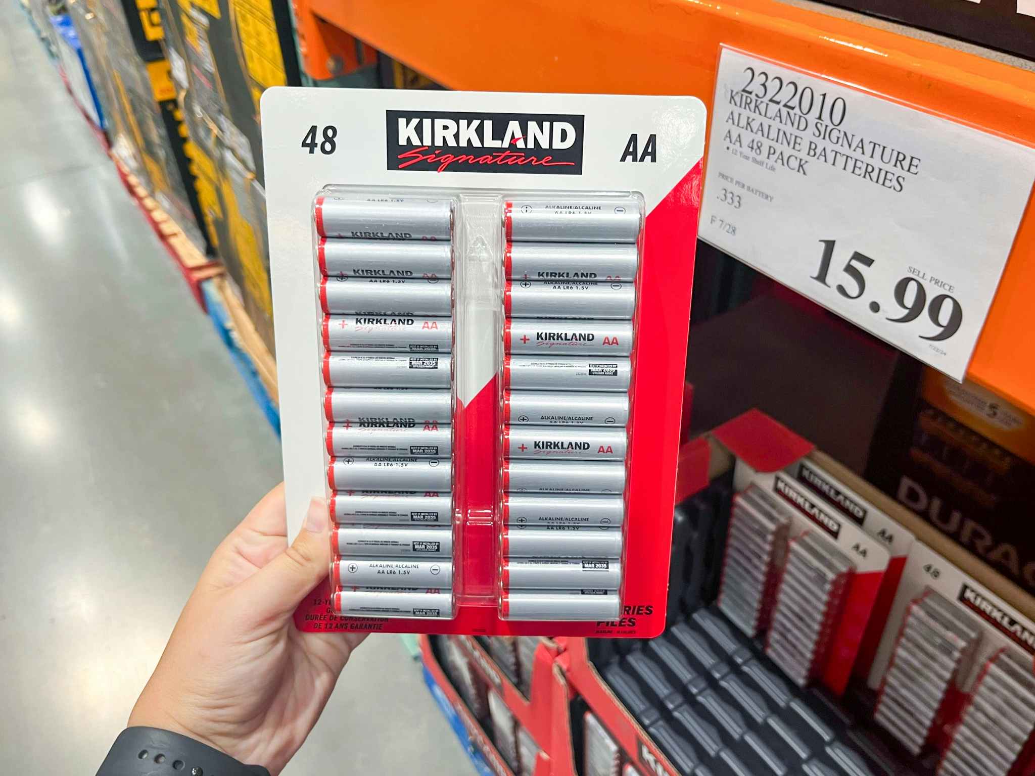 costco kirkland signature batteries