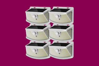 a 6-pack of solar lights