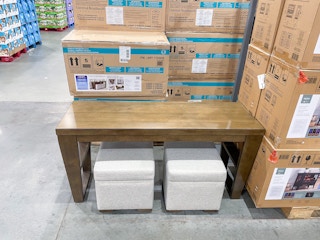 costco universal broadmoore elena 3-piece table and ottoman set