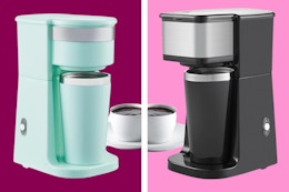 Elite Cuisine Single-Serve Coffee Maker and Mug Set, Only $19 at Kohl's card image