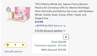 Match kit Amazon receipt