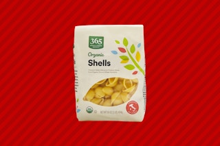 a package of organic shells