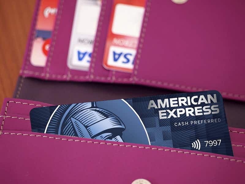 american express cash preferred card in wallet card in a wallet