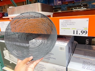 costco Gourmet Basics 2 piece Metal Baskets