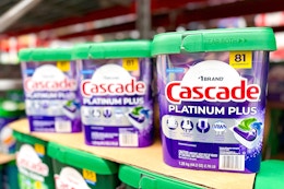 Cascade Platinum Plus 81-Count ActionPacs, $18 at Sam's Club (Reg. $23) card image