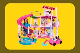 Barbie DreamHouse Playset on Yellow template