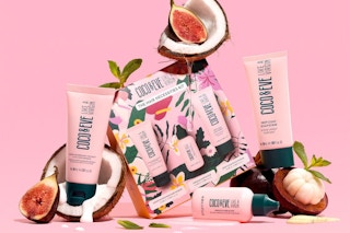 Coco & Eve Hair Necessities Set on a pink background