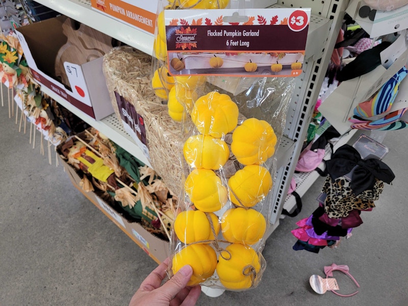 dollar tree fall garland