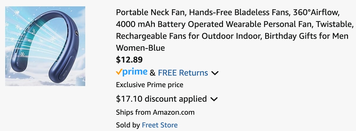 a cart ending in $12.89